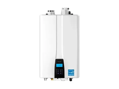 White-Tankless-Water-Heater-With-Digital-Display